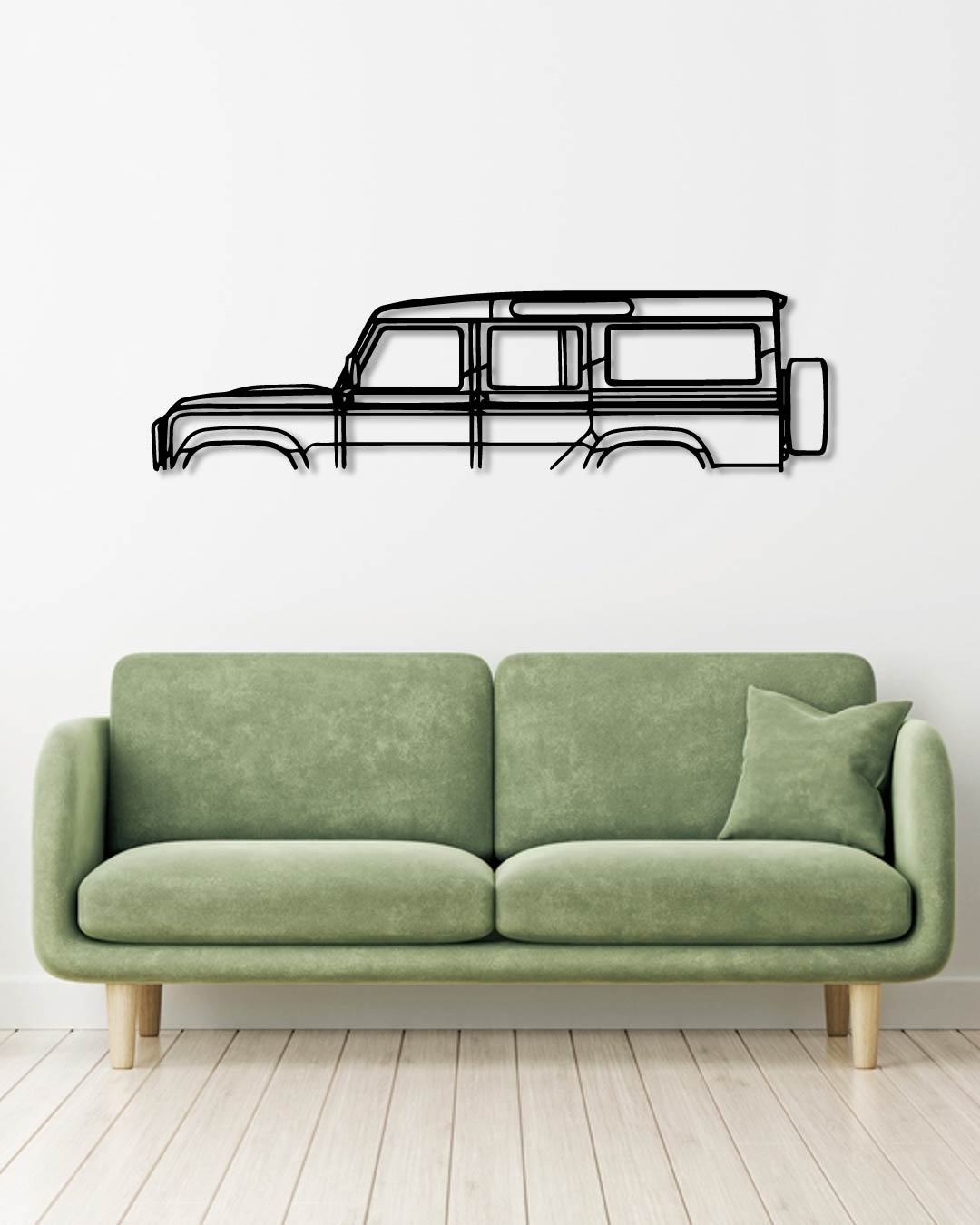 LAND ROVER DEFENDER 110 metal wall art frame