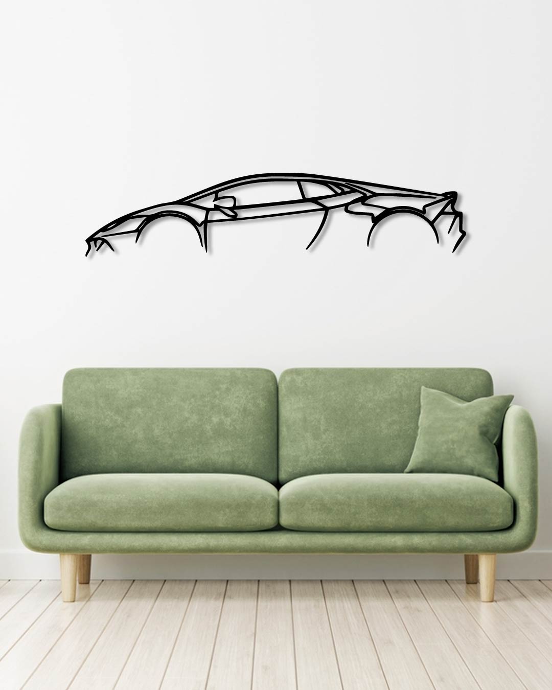 Lamborghini HURACAN metal wall art frame