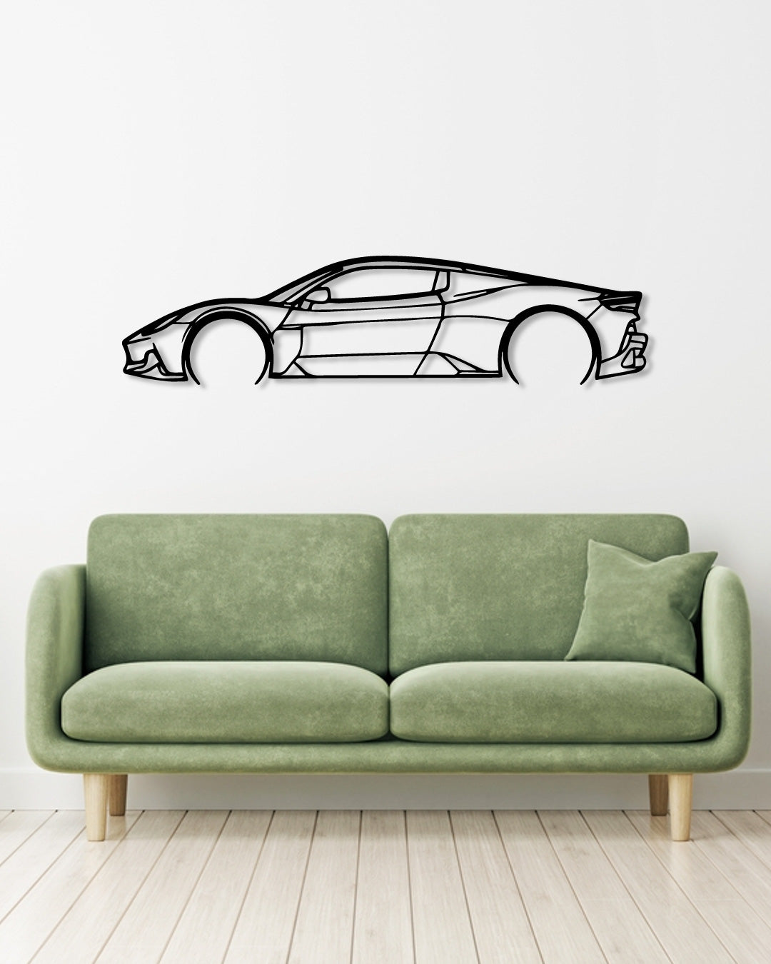 LOTUS EMIRA Detailed metal wall art frame