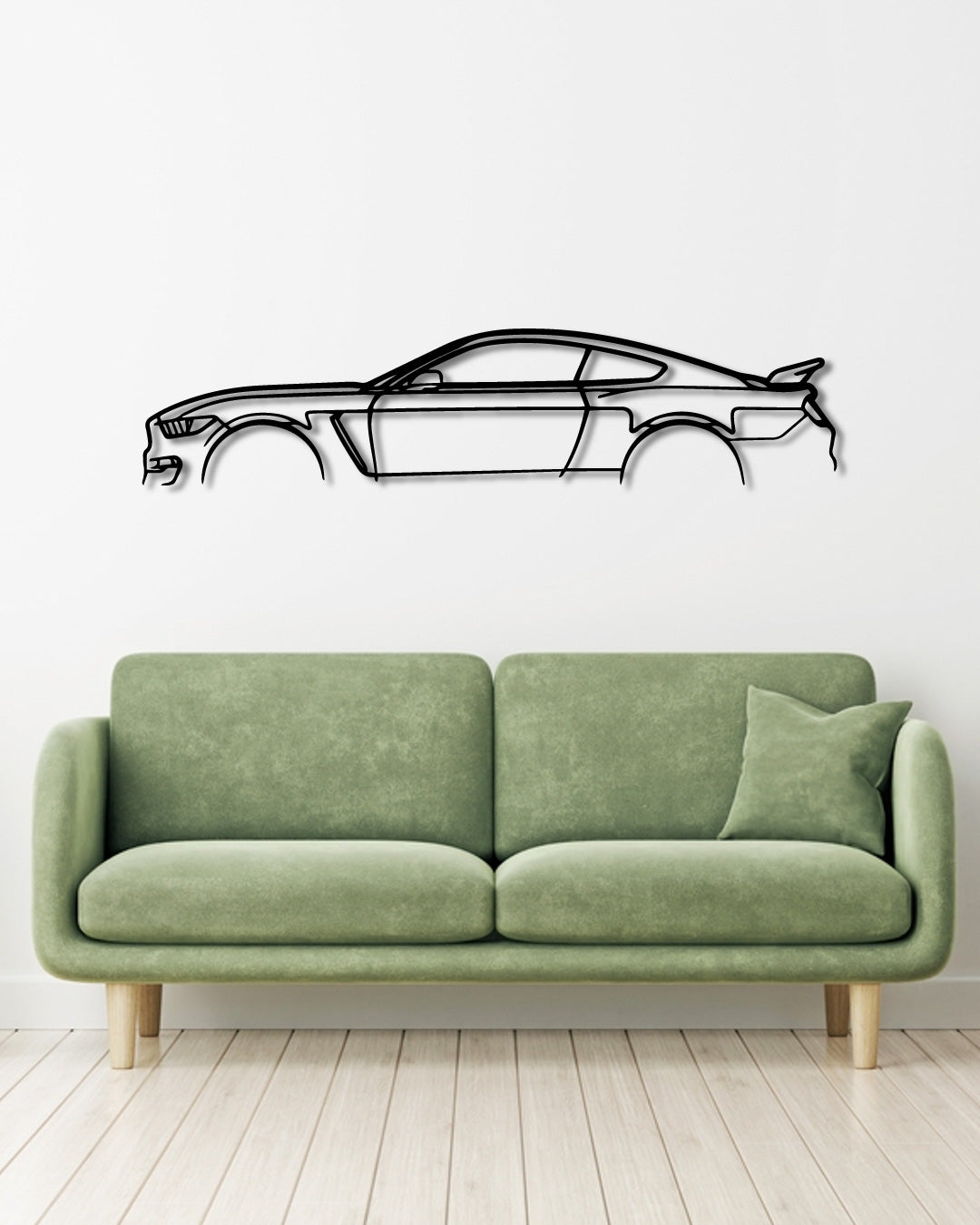 FORD MUSTANG SHELBY GT350 metal wall art frame