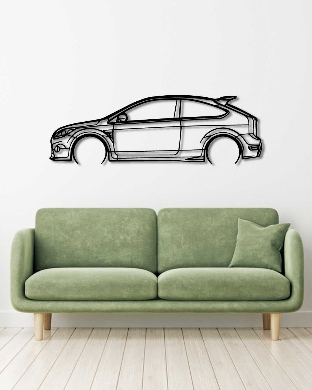 FORD Focus RS (LV) metal wall art frame