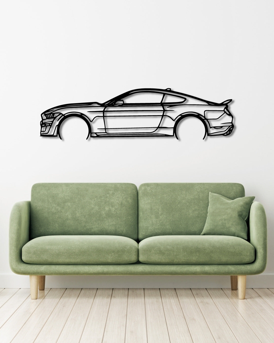 FORD MUSTANG SHELBY GT500 2021 Detailed metal wall art frame