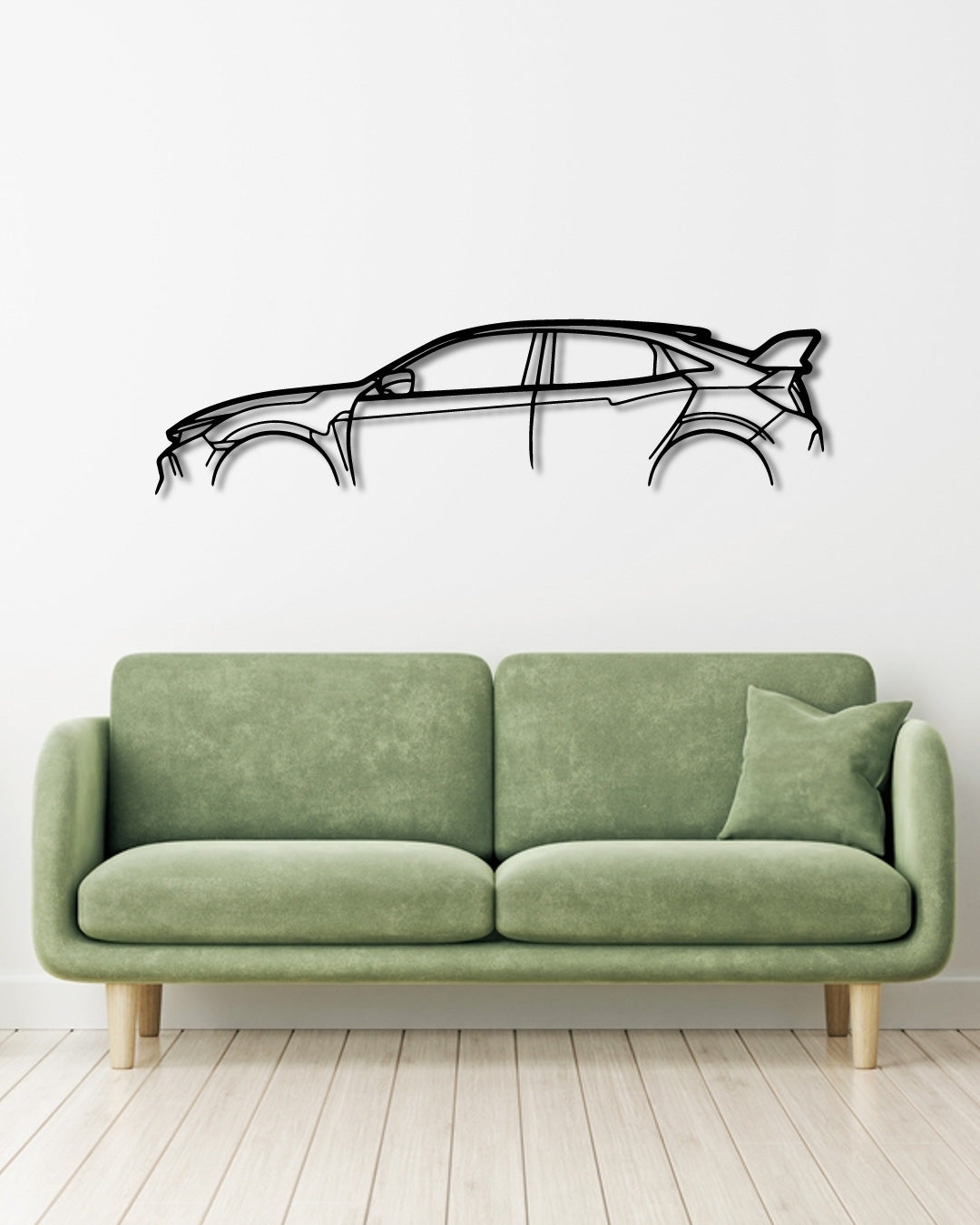 HONDA Civic Type R FK8 metal wall art frame