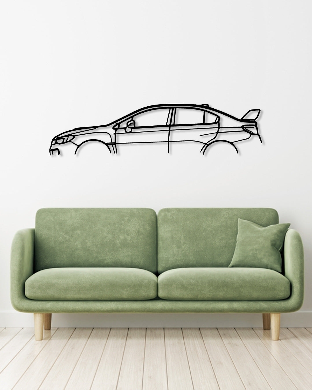 SUBARU Impreza WRX STI VA metal wall art frame