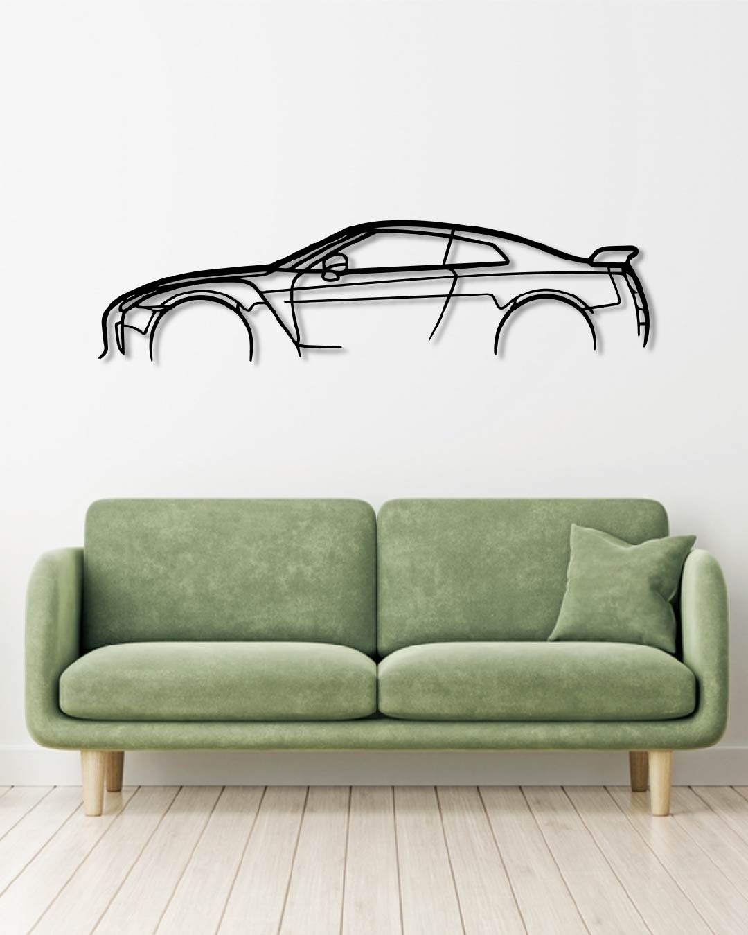 NISSAN R35 GTR metal wall art frame