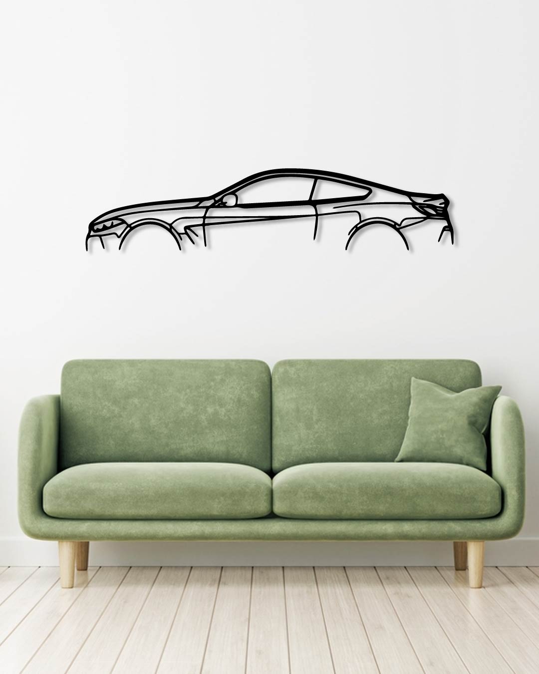 BMW 8 Series G15 metal wall art frame