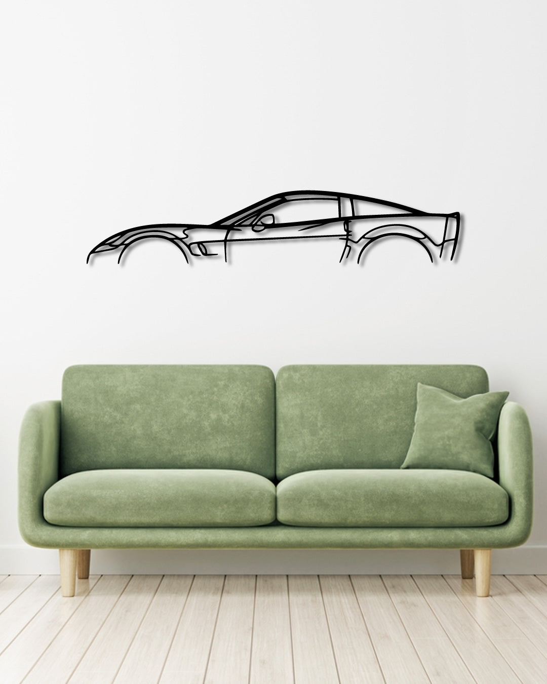 Chevrolet CORVETTE C6 ZR1 metal wall art frame