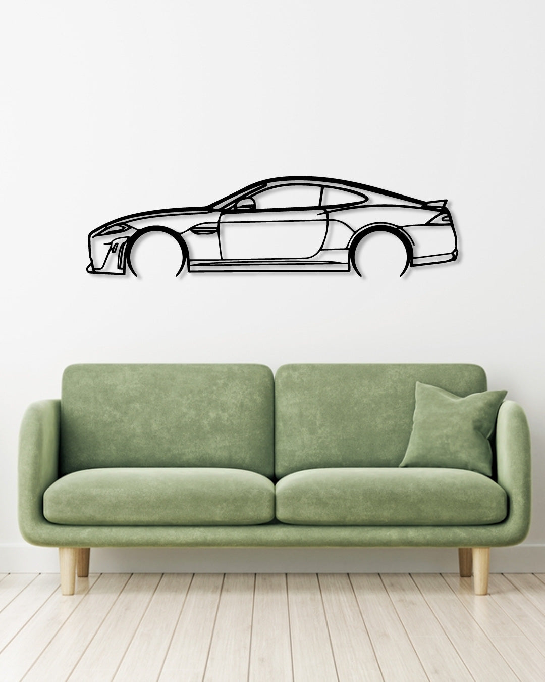 Jaguar XK Detailed metal wall art frame