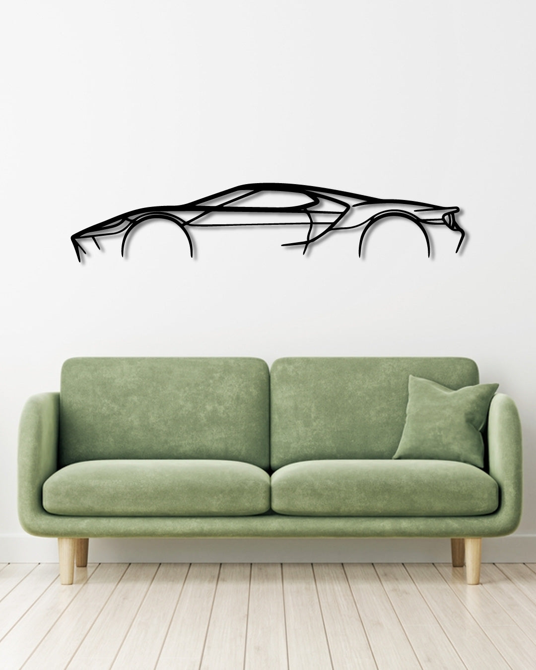 FORD GT Mk2 metal wall art frame