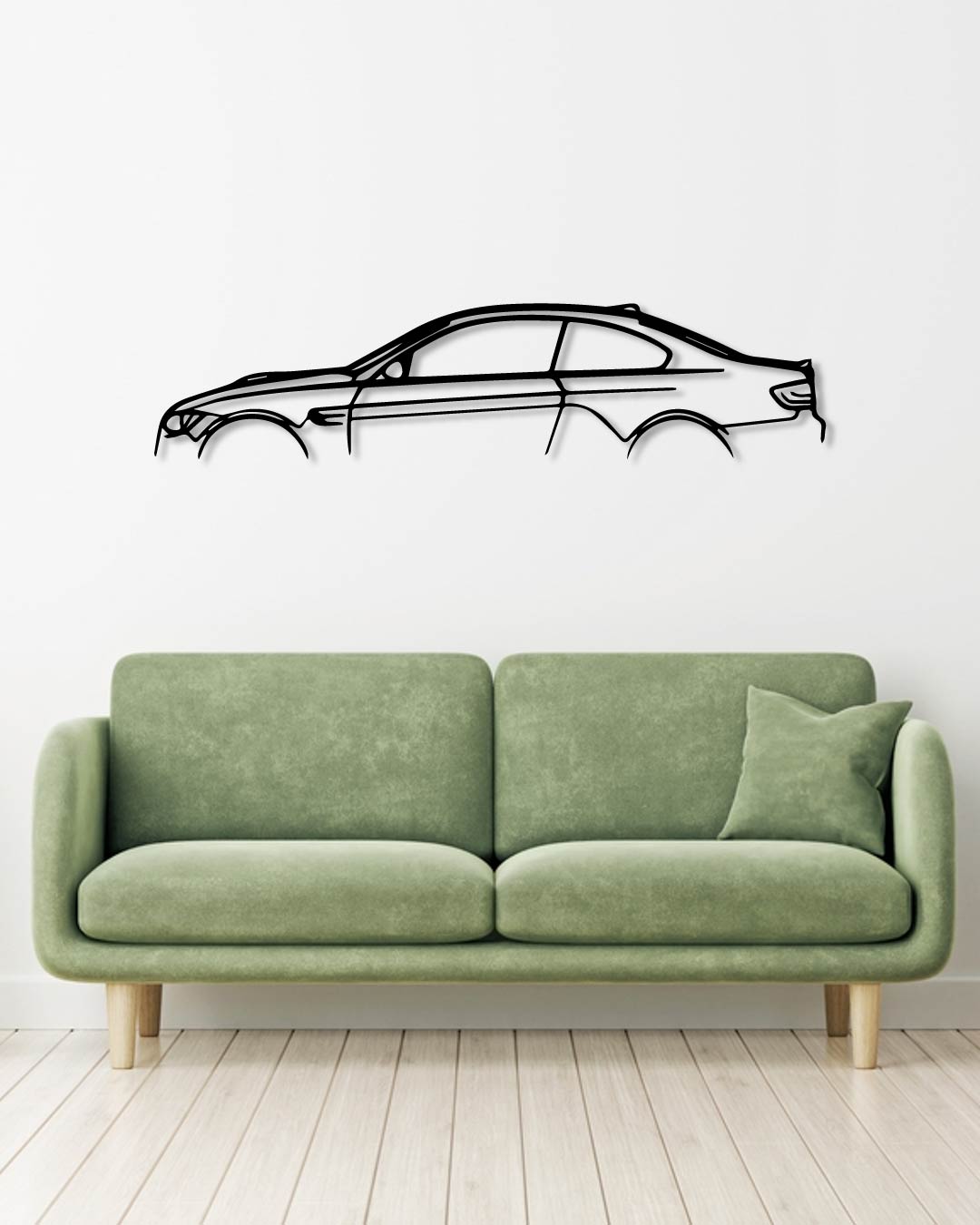 BMW E90 M3 metal wall art frame