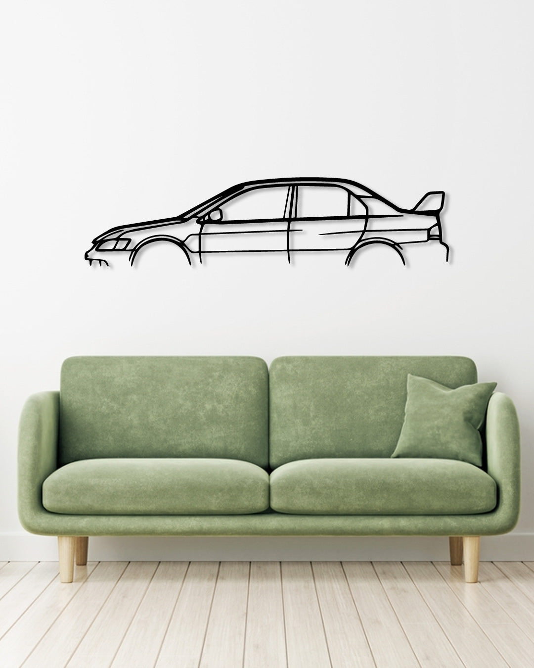 MITSUBISHI EVO IX metal wall art frame