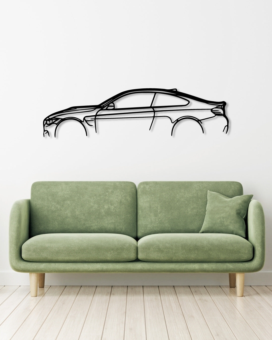 BMW F82 M4 metal wall art frame