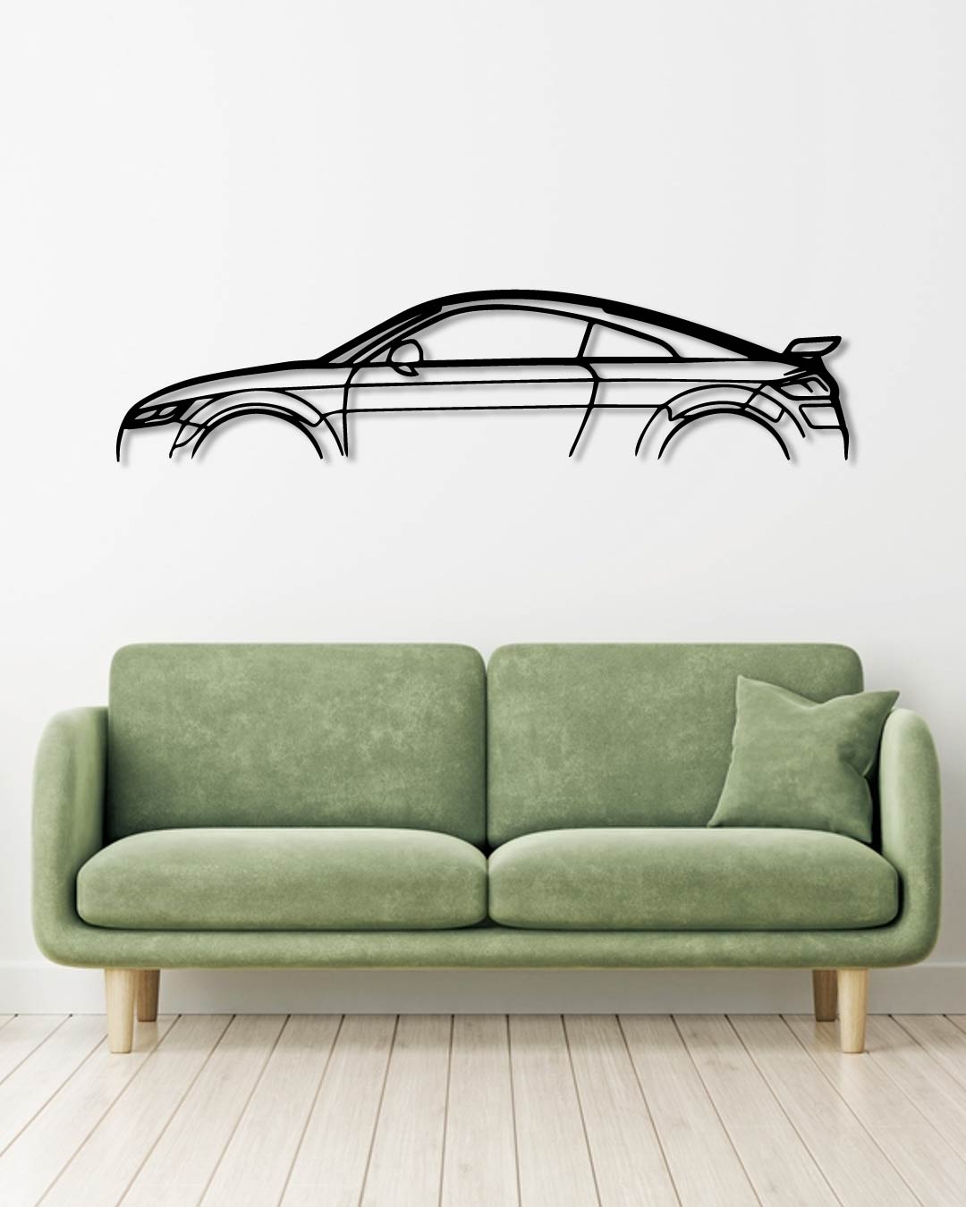 AUDI TT RS metal wall art frame