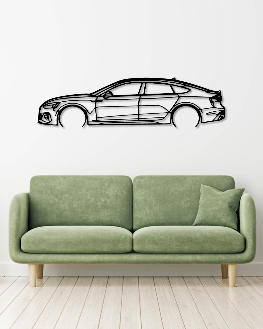 AUDI S5 Detailed metal wall art frame