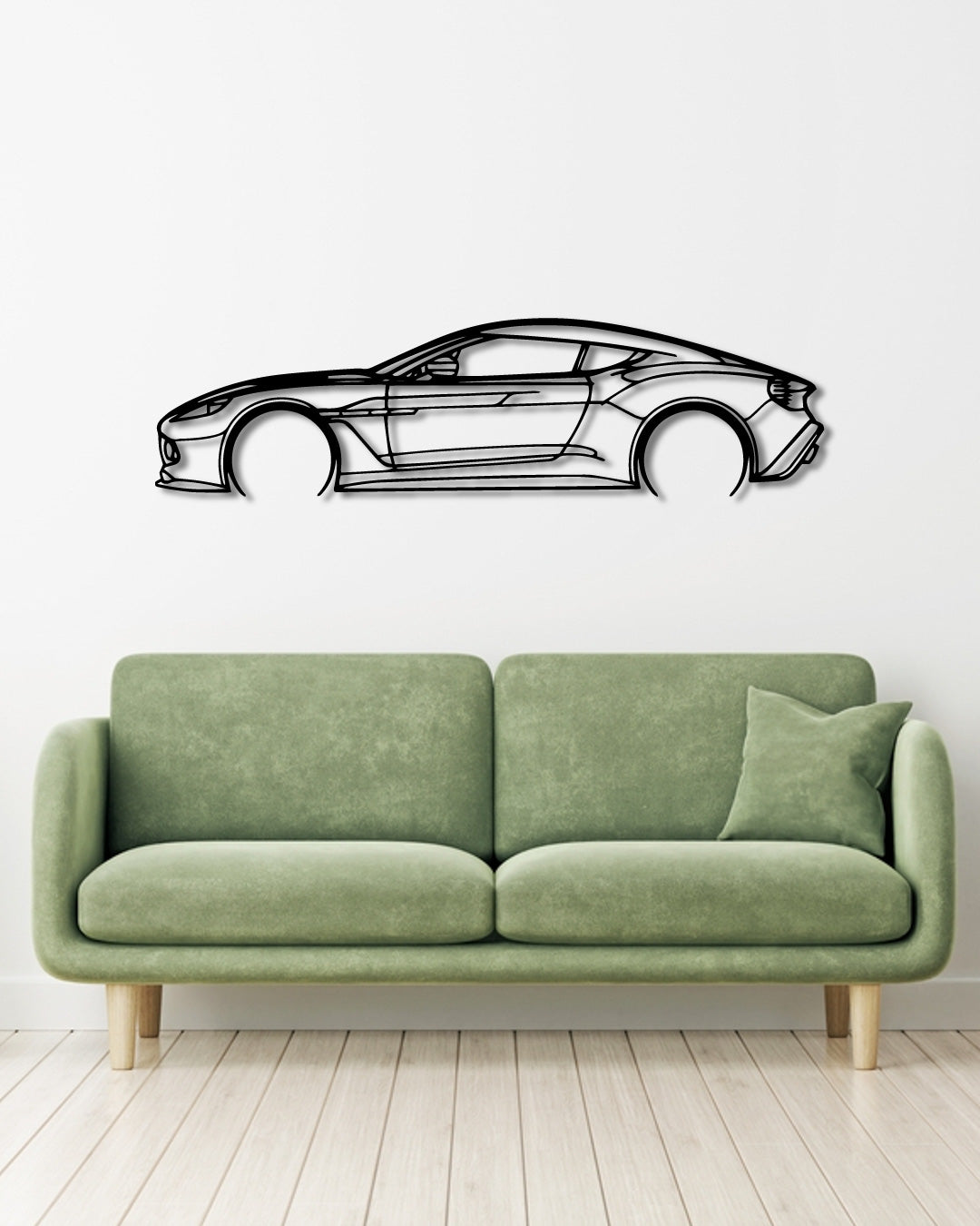 Aston Martin VANQUISH Detailed metal wall art frame