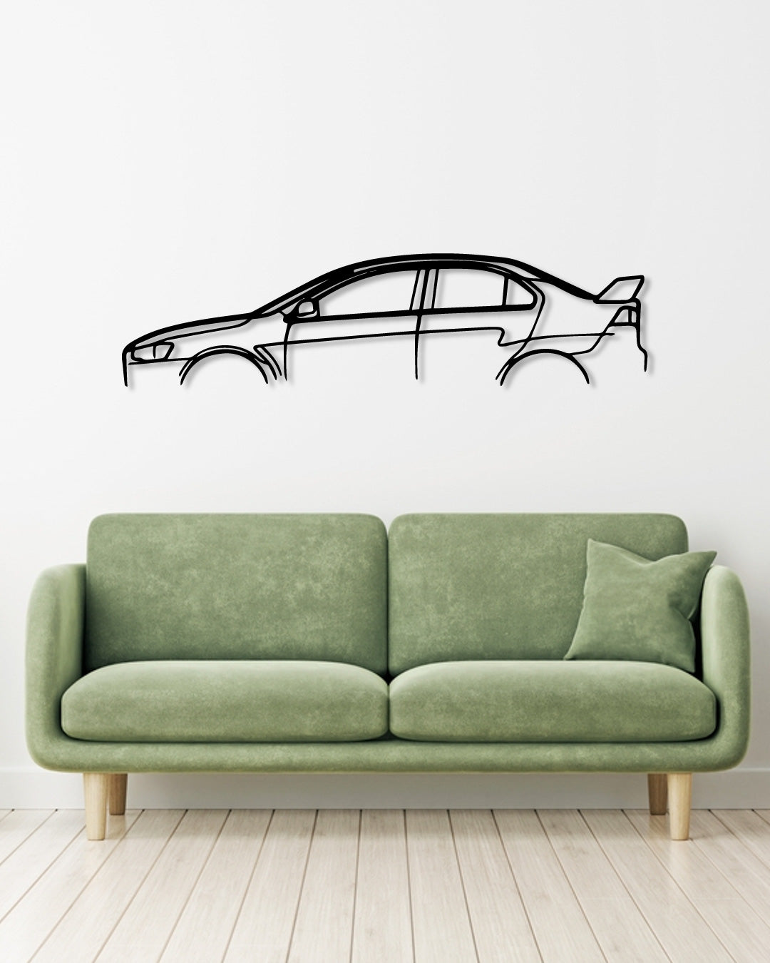 MITSUBISHI EVO X metal wall art frame