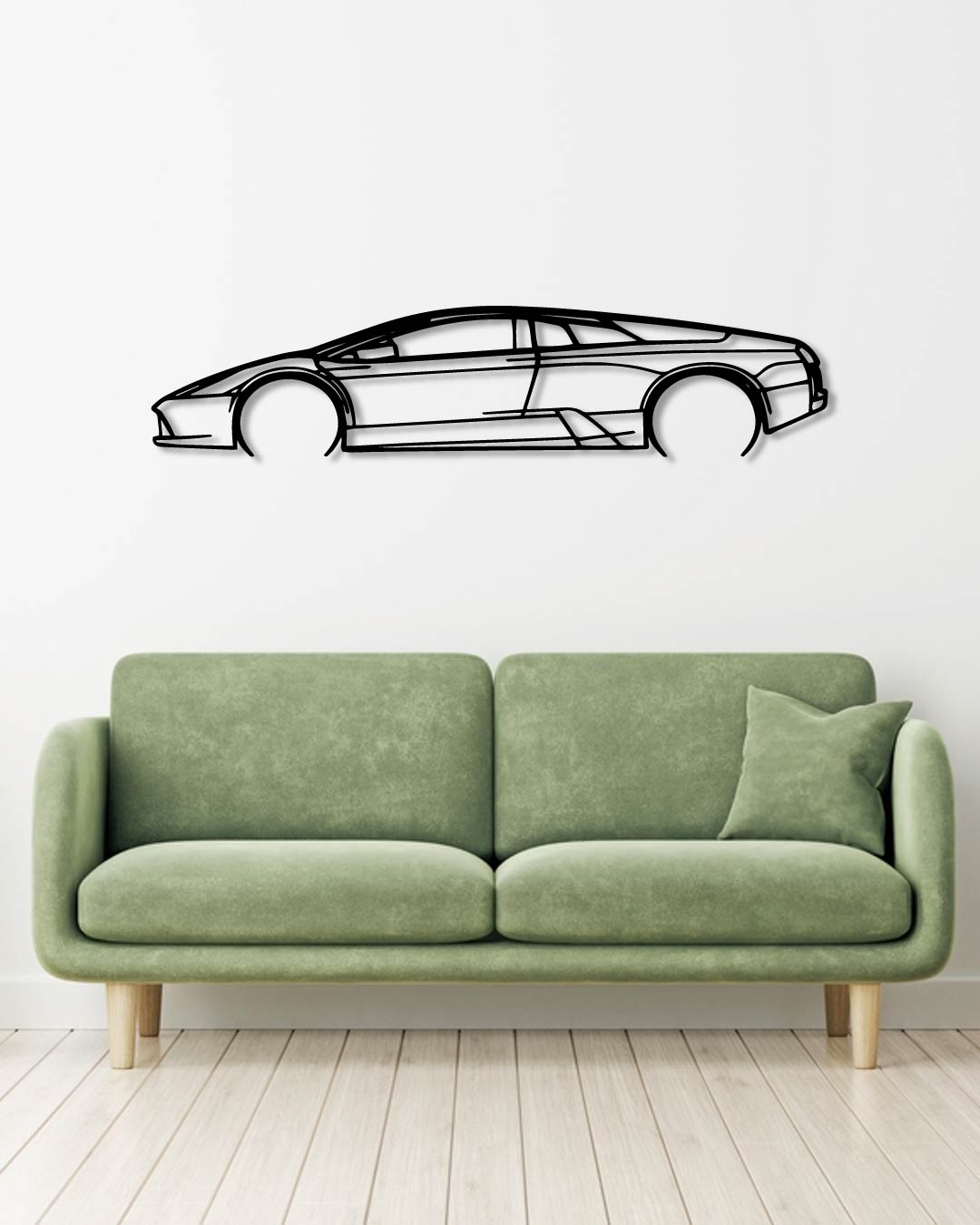 Lamborghini MURCIELAGO Detailed metal wall art frame