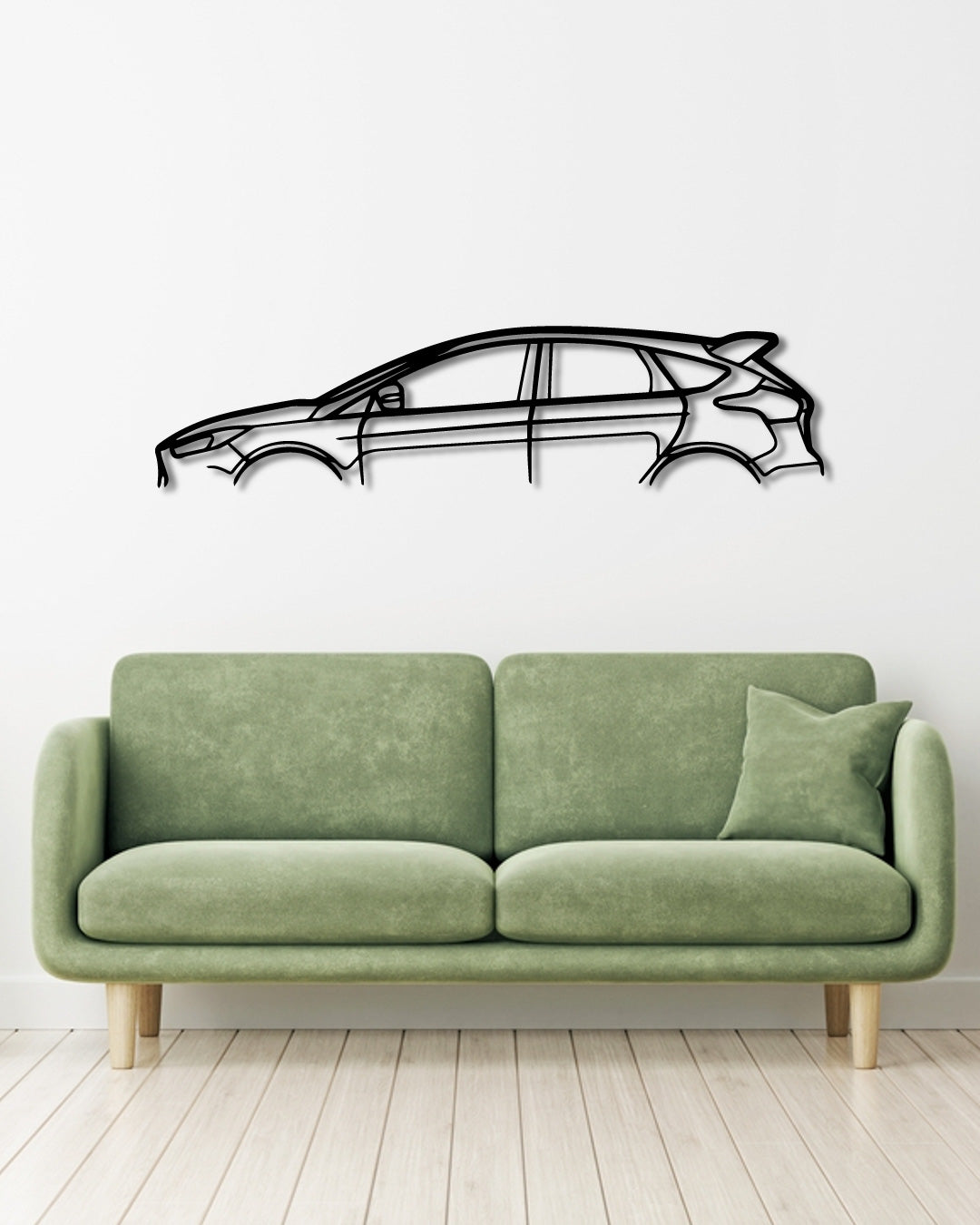 FORD FOCUS RS metal wall art frame