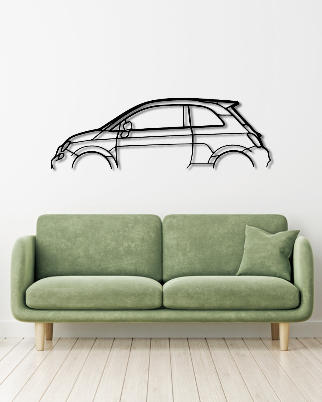 FIAT ABARTH 500 metal wall art frame