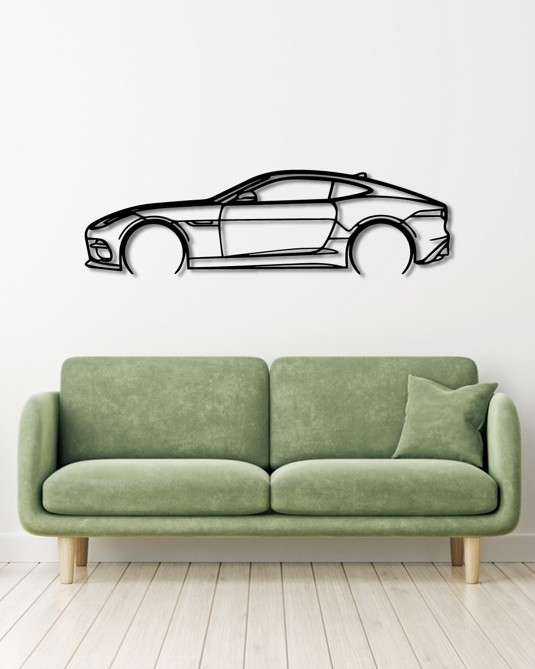 Jaguar F-TYPE R Detailed metal wall art frame