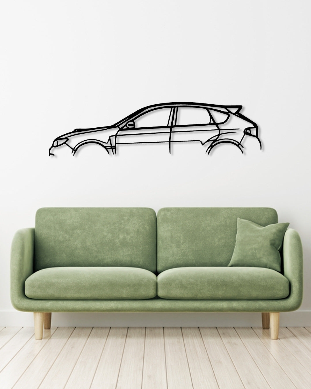 SUBARU IMPREZA WRX STI GR metal wall art frame