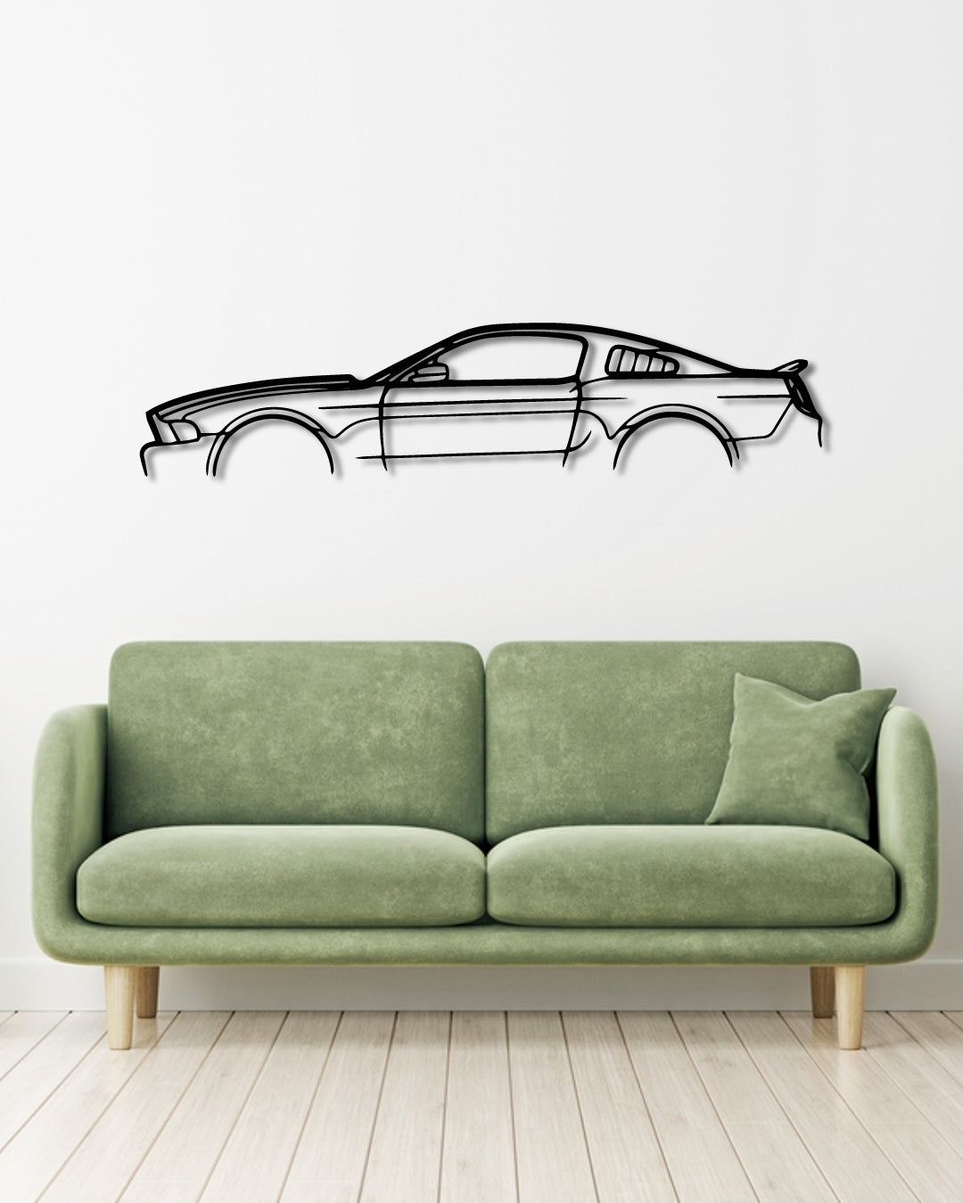 FORD MUSTANG GT500 2010 metal wall art frame