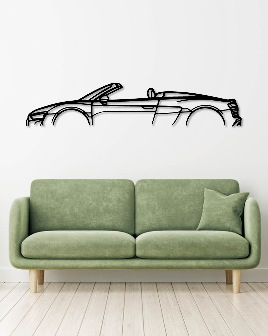 AUDI R8 SPYDER metal wall art frame