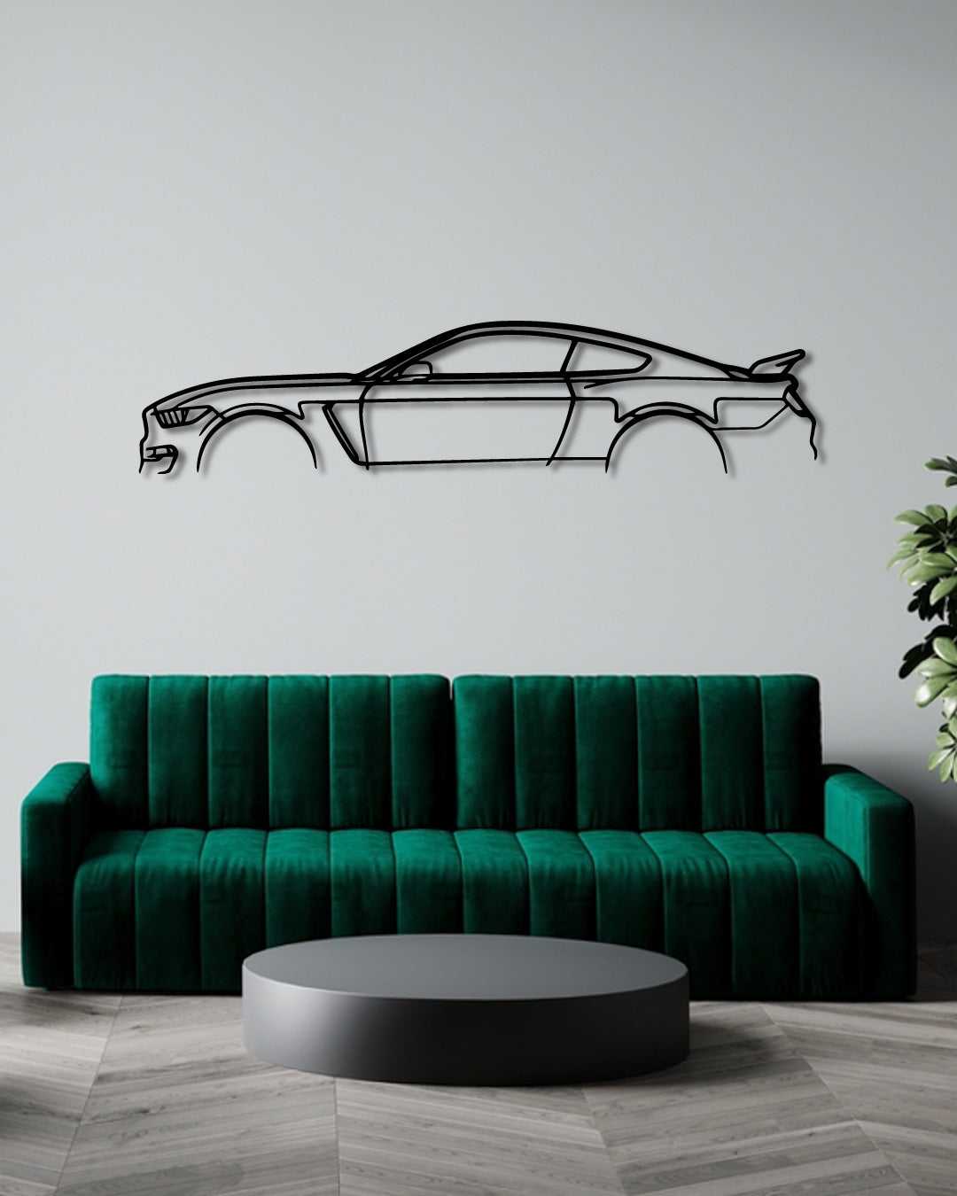 FORD MUSTANG SHELBY GT350 metal wall art frame