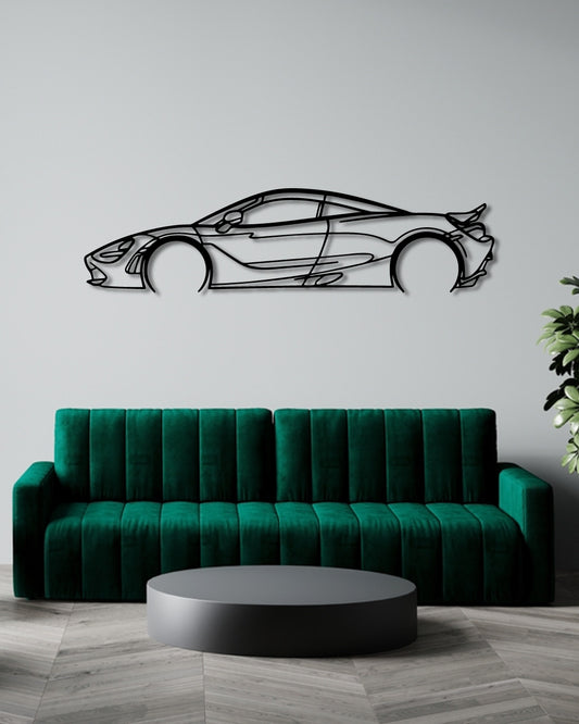 McLaren 720S Detailed metal wall art frame