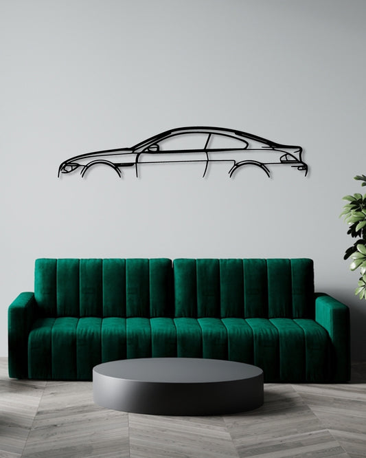 BMW E63 M6 metal wall art frame