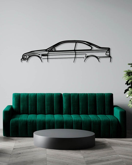 BMW E46 M3 metal wall art frame