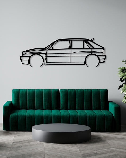 Lancia Integrale Detailed metal wall art frame