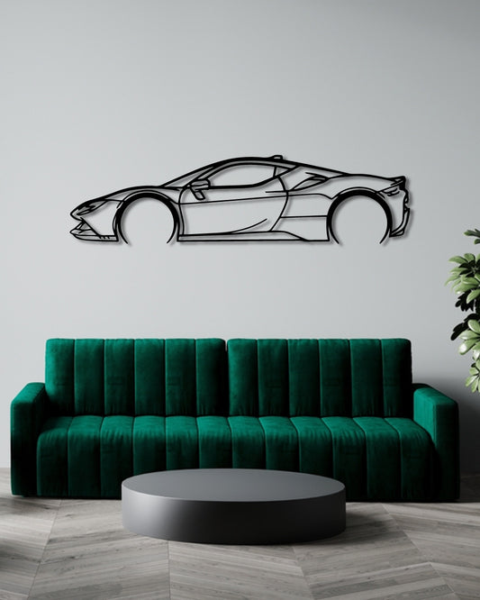 Ferrari SF90 STRADALE Detailed metal wall art frame