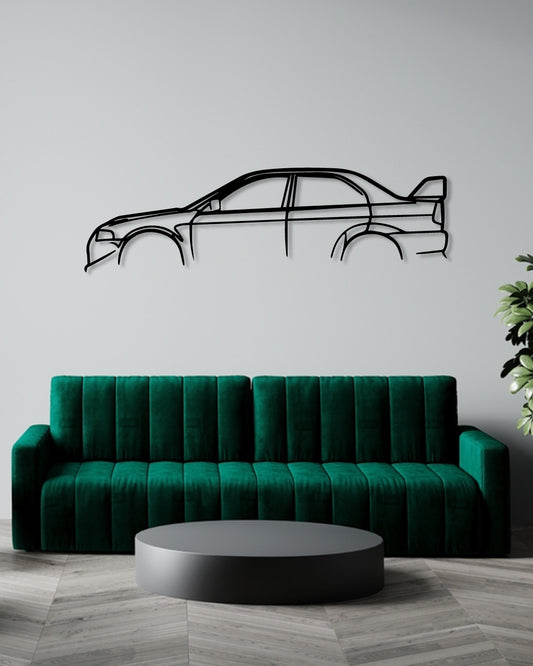 MITSUBISHI EVO VI metal wall art frame