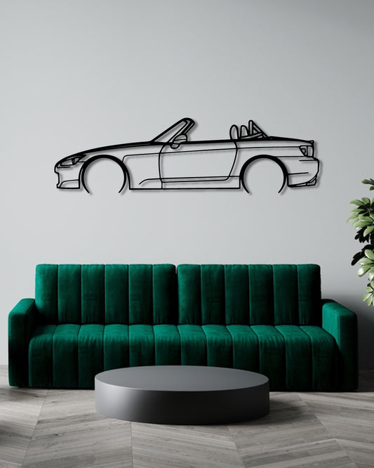 HONDA S2000 Detailed metal wall art frame