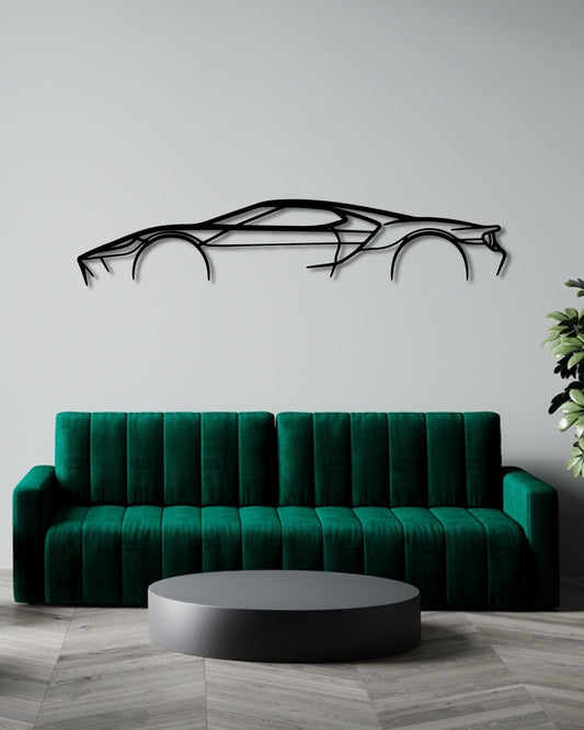 FORD GT Mk2 metal wall art frame