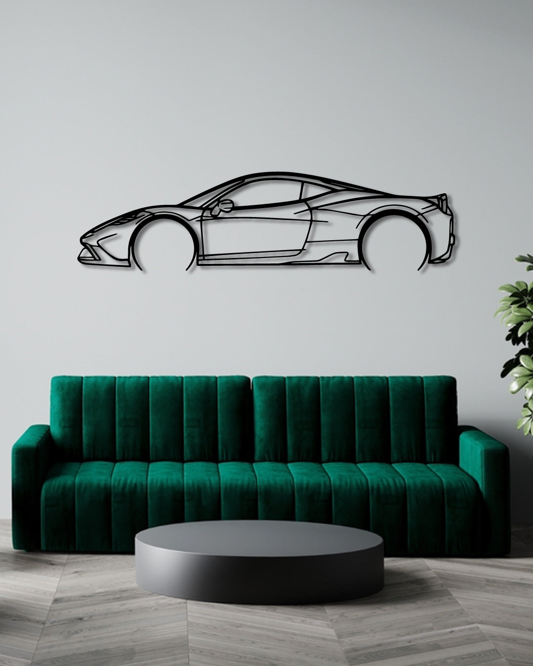 Ferrari 458 SPECIALE Detailed metal wall art frame